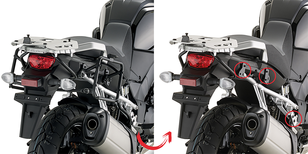 TUB.SIDECASE HOLD. SUZ. DL1000V-STROM '1 (KLR3105) - KAPPA