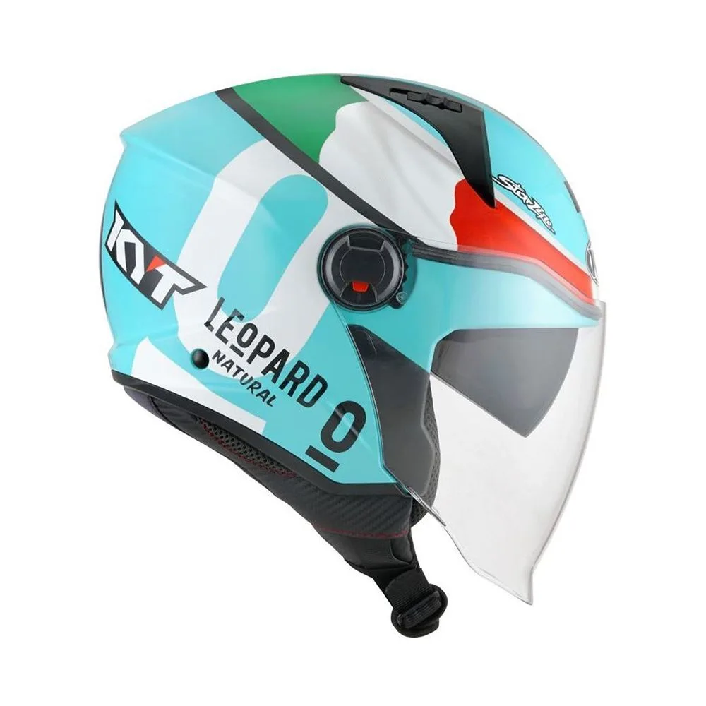 HELMET KYT D-CITY LEOPARD REPLICA TRICOLORE /E06 - - KYT