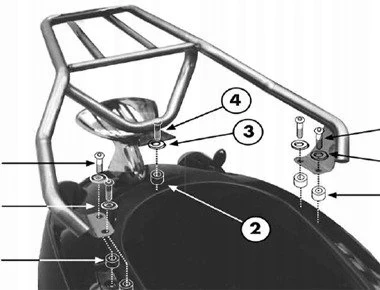 LUGGAGE CARRIER FOR APRILIA HABANA 5012 (KR74) - KAPPA
