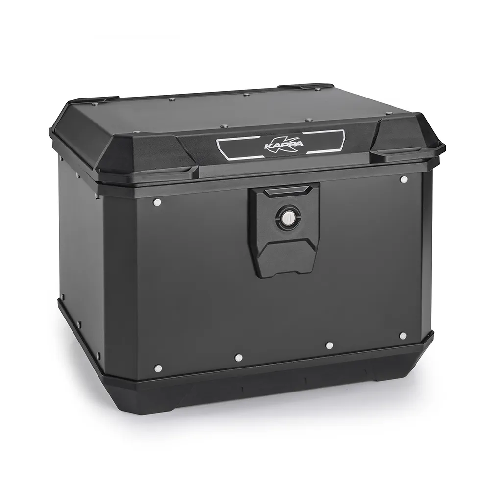 BLACK ALUMINIUM MONOLOCK TOPCASE 50LT (KMX500B) - KAPPA
