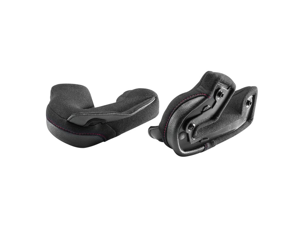 SP.CHEEK PADS.CLIMA COMFORT.XL-XXL-XXXL.35MM.BLACK-RED.STD XXL - NCOM.N100-5PLUS - NOLAN