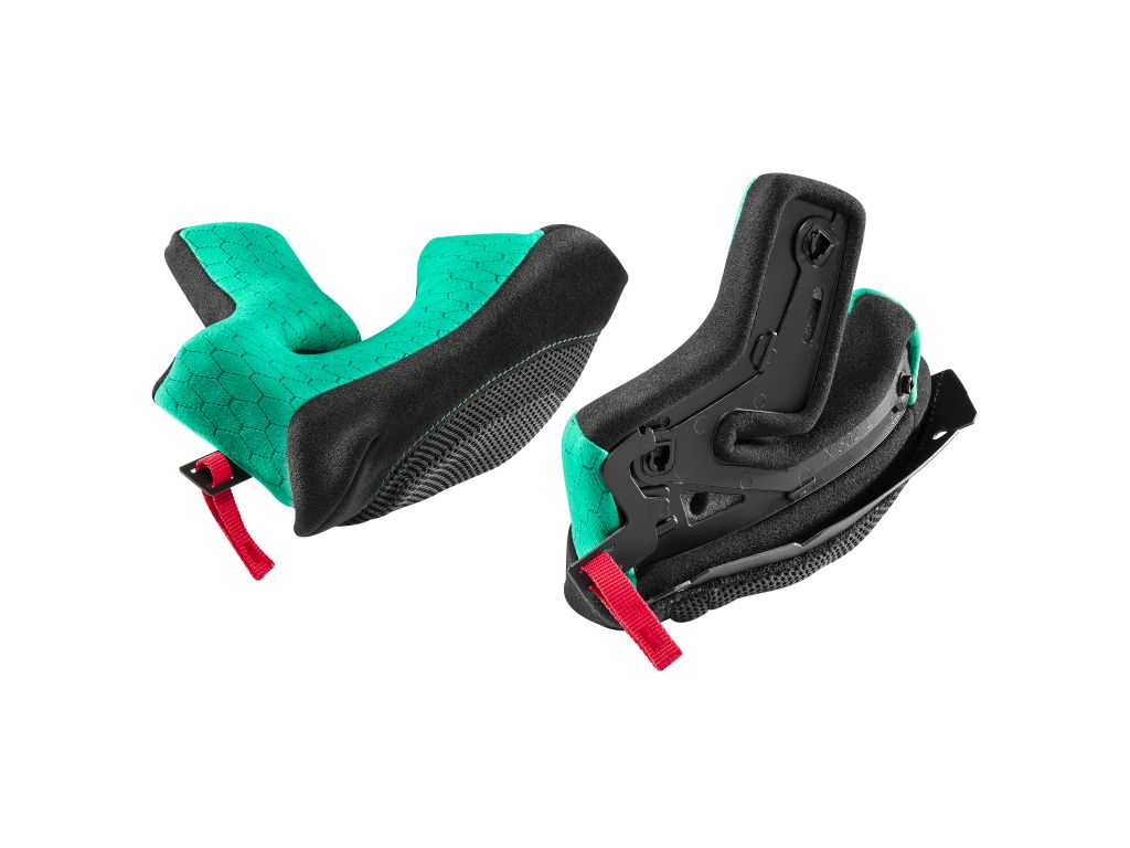 SP.CHEEK PADS.STEADYFIT.L-XL.35 MM.GREEN.STD L.X502/ULTRA - NOLAN