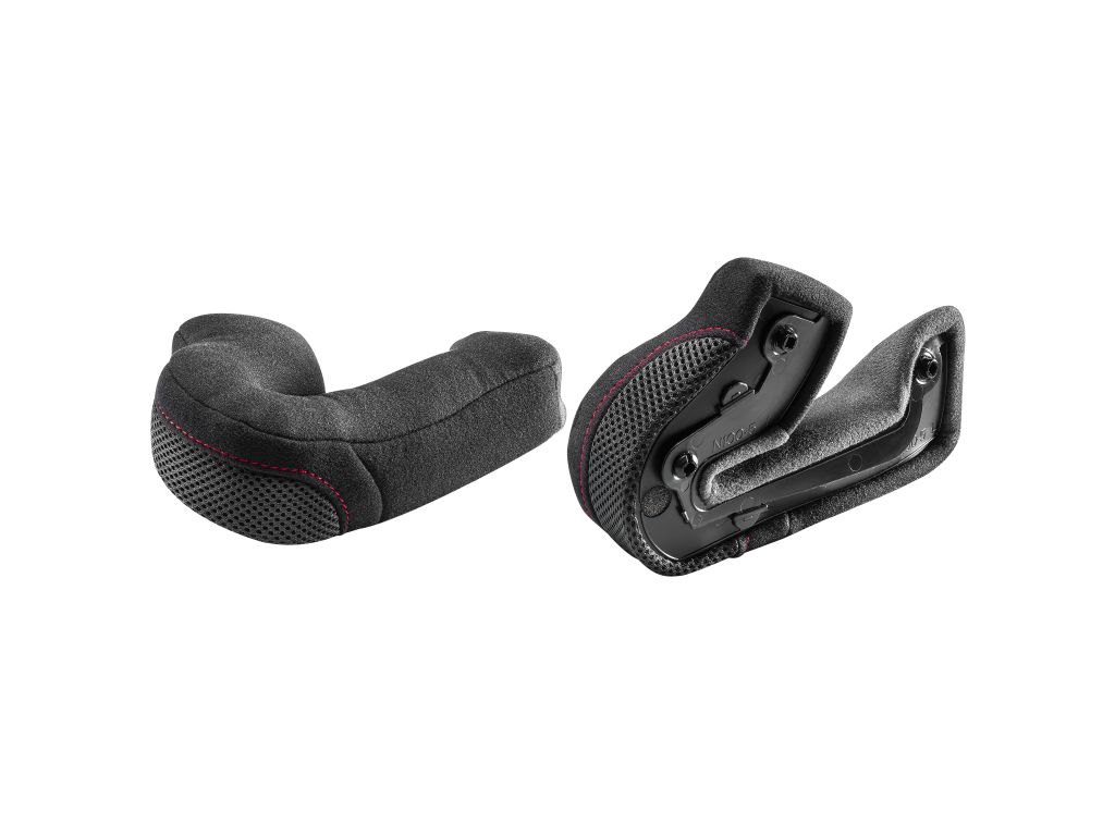 SP.CHEEK PADS.CLIMA COMFORT.XL-XXL-XXXL.40MM.BLACK-RED.STD XXL - NCOM.N100-5 - NOLAN