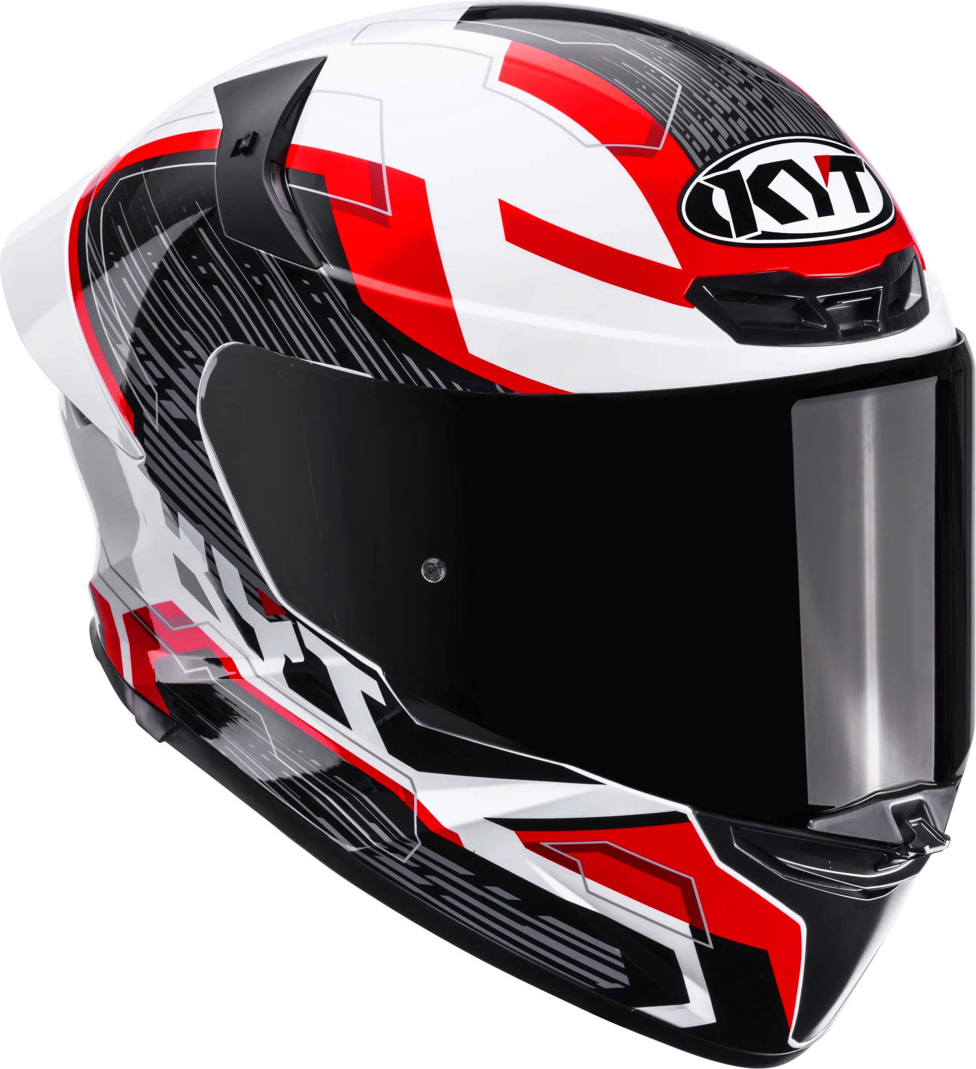 HELMET KYT TT-REVO SPEEDING WHT/RED /E06 - KYT