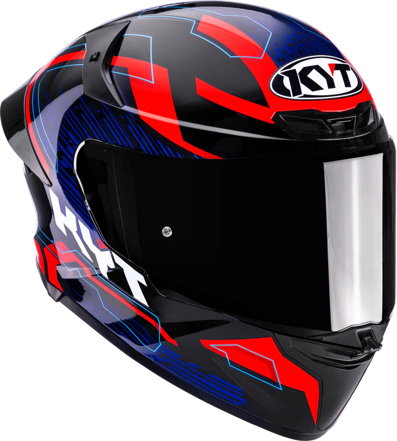 HELMET KYT TT-REVO SPEEDING BLK/RED/BLUE /E06 - KYT