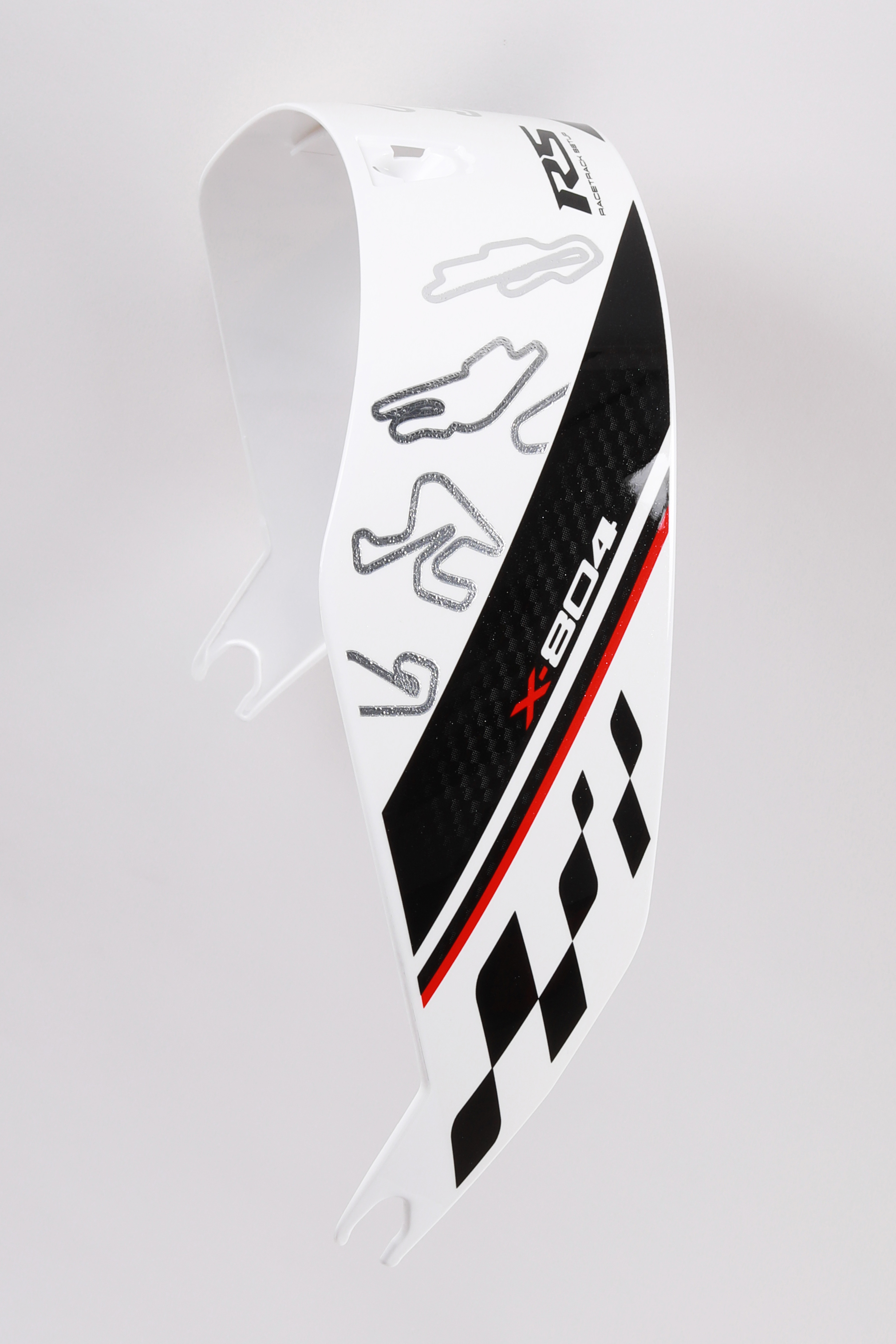 RACETRACK AERODYNAMIC SPOILER.METAL WHITE.MOTOGP 022.X804RSULTRA - NOLAN