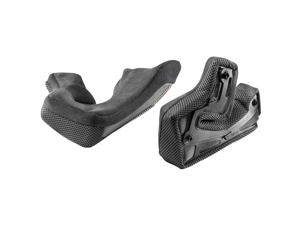 SP.CHEEK PADS.CLIMA COMFORT.XXL.BLACK-RED.N60-5 - NOLAN