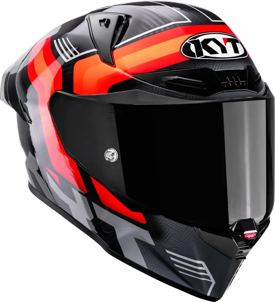 HELMET KYT R1R CARBON ACCELERATOR RED /E06 - KYT